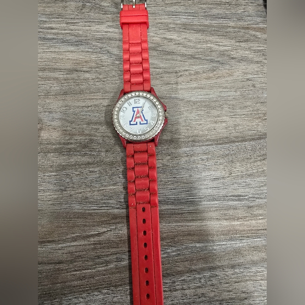 Unisex Red University of Arizona Logo Watch